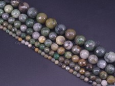 Faceted Natural Green Jade Gemstone Round Spacer Beads 4mm 6mm 8mm 10mm 15.5"