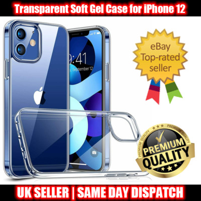  Klare Hülle für Apple iPhone 12 5,4'', 6,1'' und 6,7'' weiche Gel Cover Skin