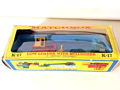 Matchbox by Lesney King Size K-17 Low Loader with Bulldozer mit OVP Blister lose - Bild 3 von 17