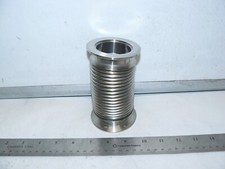 VACUUM FITTING STAINLESS STEEL FLEXIBLE BELLOW ISO KF-50 NW50 5" LENGTH