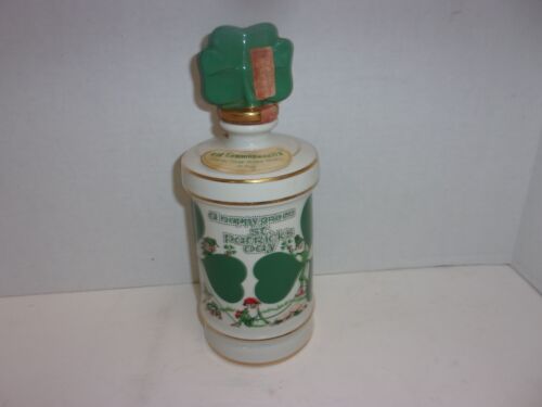 Vintage Old Commonwealth Bourbon A Happy Green St. Patrick's Day Decanter RGW - Afbeelding 1 van 14