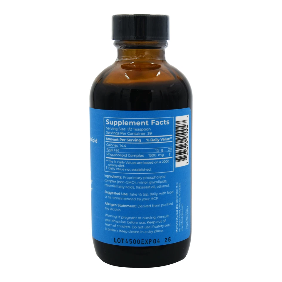 BodyBio fosfatidilcolina para foco mental, função cerebral, reparo celular 4 oz - Imagem 3 de 3