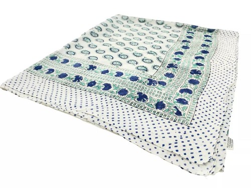 Indian Cotton Sarong / Wrap Scarf Beachwear Holiday Gift Present Block Print - Picture 5 of 5