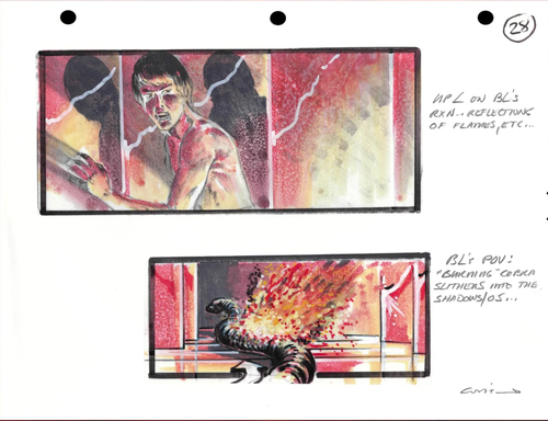 Dragon: The Bruce Lee Story, 3 x original production concept design storyboards - Bild 6 von 6
