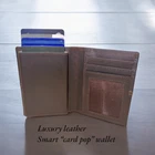 Vintage Leather Mens Slim Bifold Wallet RFID Blocking Credit Card Holder Wallets
