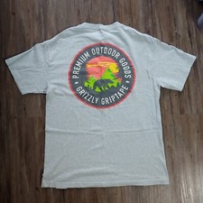 Diamond Supply Co Grizzly Griptape T Shirt SZ L Gray Made In USA