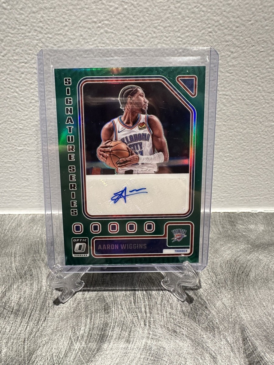 Aaron Wiggins 2023 Donruss Optic Signature Series Auto Green ?SP 