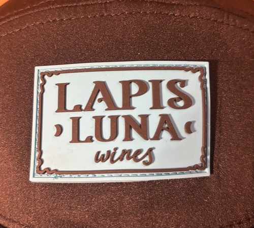 Lapis Luna Wines - sombrero con logotipo negro - Snapback ajustable - vino raro coleccionable - Imagen 6 de 6
