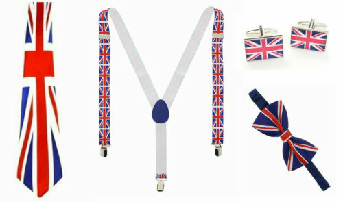 Union Jack Bowler Hat & Bow Tie Set | I Love Fancy Dress
