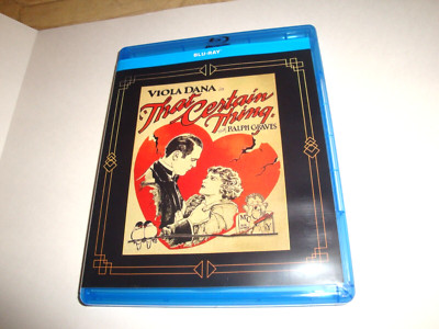 That Certain Thing  * Like New*  Blu-ray  Frank Capra  Collection *Silent Movie*
