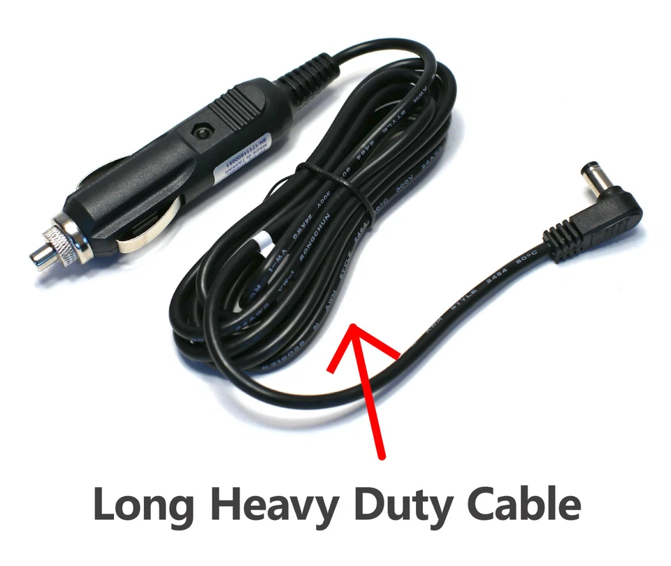 12伏车载电源充电器线适用于Uniden BC305 BC350C BC350A BC355A BC355C扫描仪 — 第 2/4 张图片