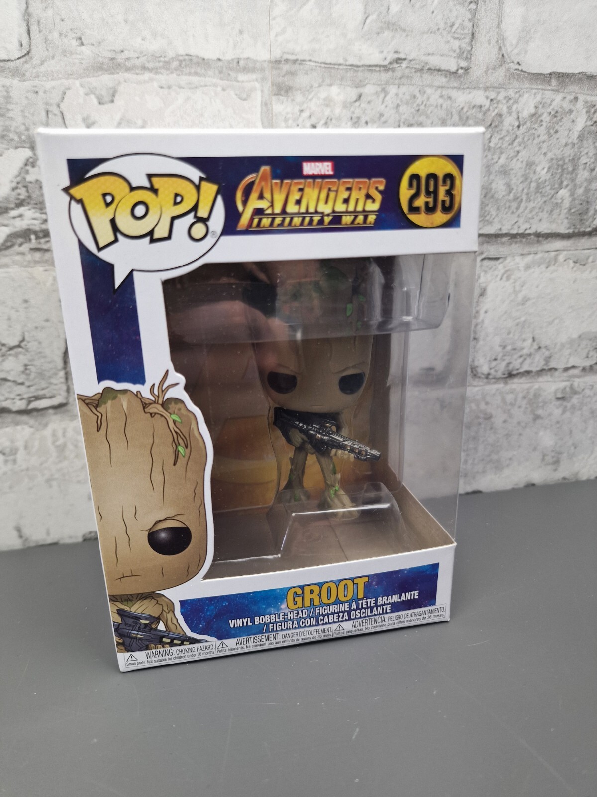 Groot with Gun Avengers Infinity War Funko Pop! Vinyl, #293 Free UK Post