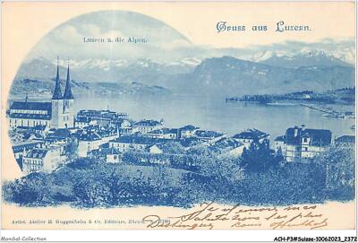 Ach-p3-suisse-0183 - Luzern and the Alps - Greetings from Luzern