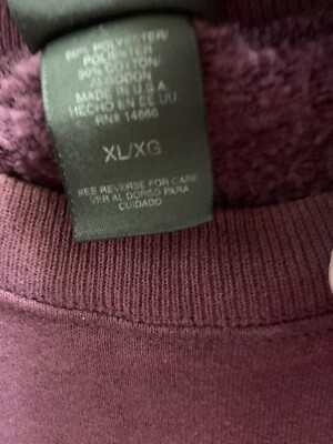 ブラック36 USA Olympic Purple Sweat Shirt XL Pit To Pit 26” Length 29” Long