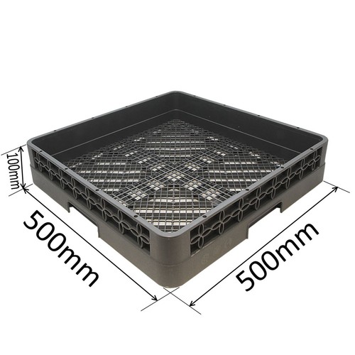Gewerbliche Küche Geschirrspüler Gestell offener Korb Tablett Besteck Tasse Glas 500x500mm - Bild 3 von 3