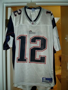 New England Patriots Tom Brady White Logo Athletic Jersey Men S Size Large Ebay