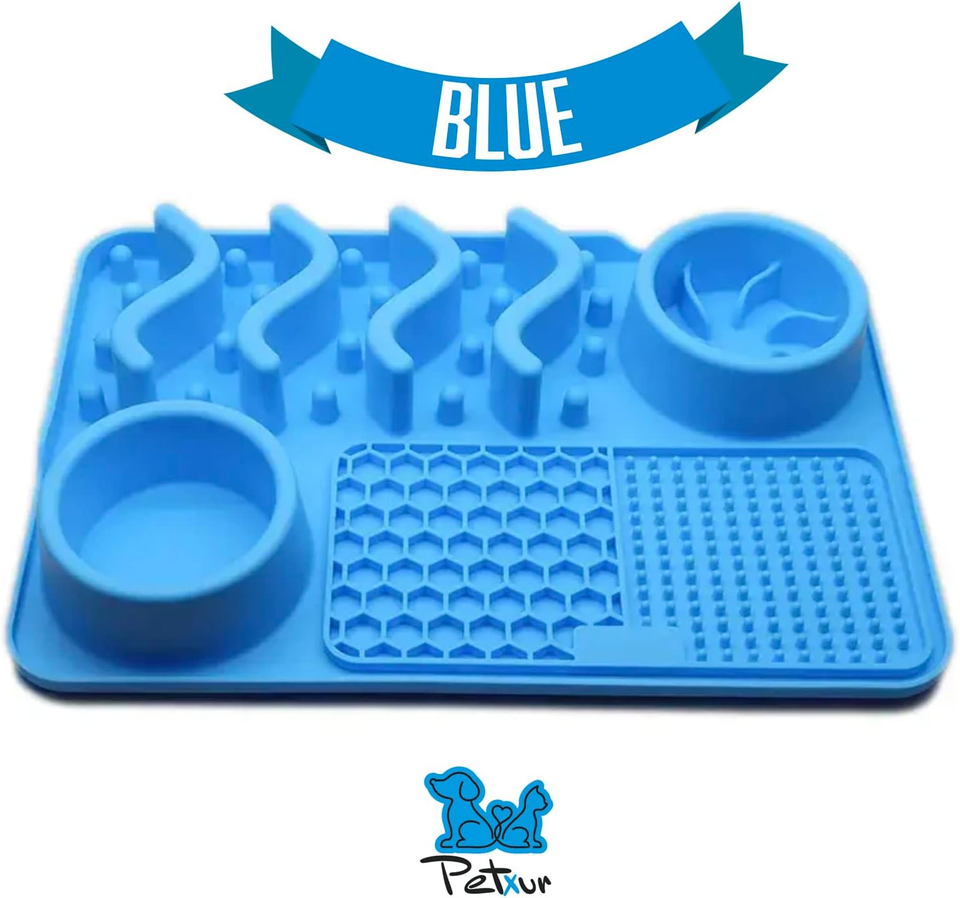 Small Size Dog Slow Feeder Mat, Lick Mat All in One Slow Feeding Food