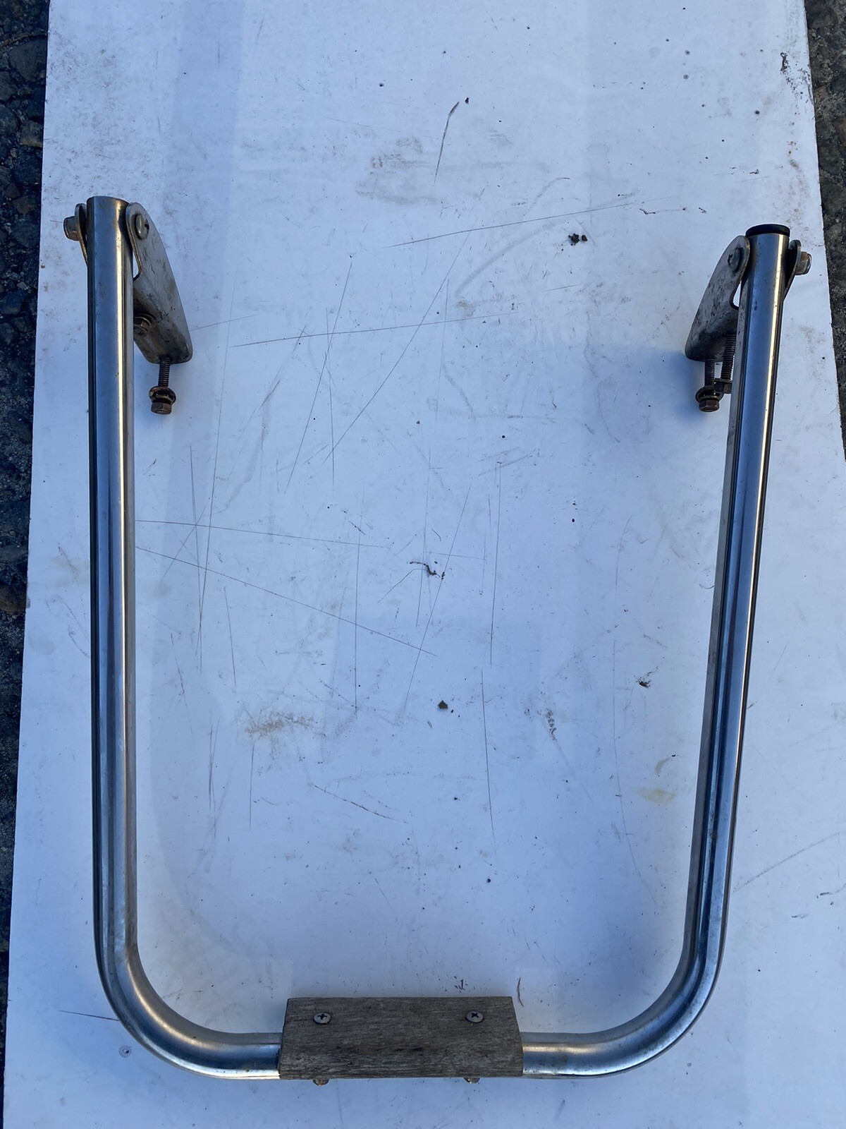 Marine Stainless Steel One Step Fold UP Swim Boat Ladder eBay