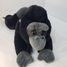 FAO Schwarz Adopt A Wild Pal Endangered Gorilla Plush Stuffed Animal Toy 15"