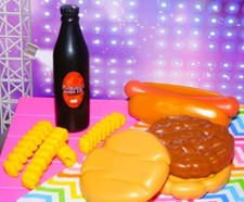 Little Tikes Play Food Hamburger Fisher Price Fun with Food Hotdog Lot