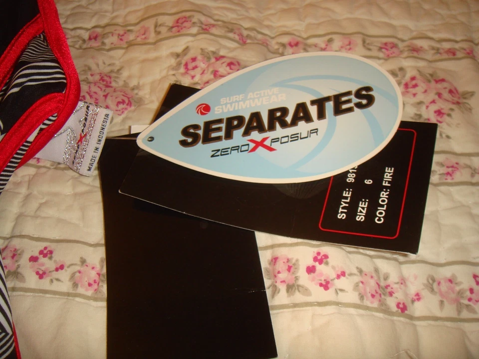 Camiseta sin mangas Zero XPosur para mujer talla 6 multicolor secado rápido natación correr nueva con etiquetas Foto 3 de 4