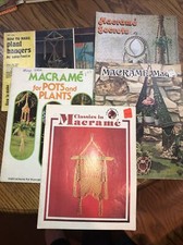 5 Macrame Booklets Classics, Magic, Pots And Plants, Secrets, Plant Hangers