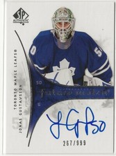 2009 2009-10 SP Authentic Future Watch Auto Rookie #215 Jonas Gustavsson 267/999