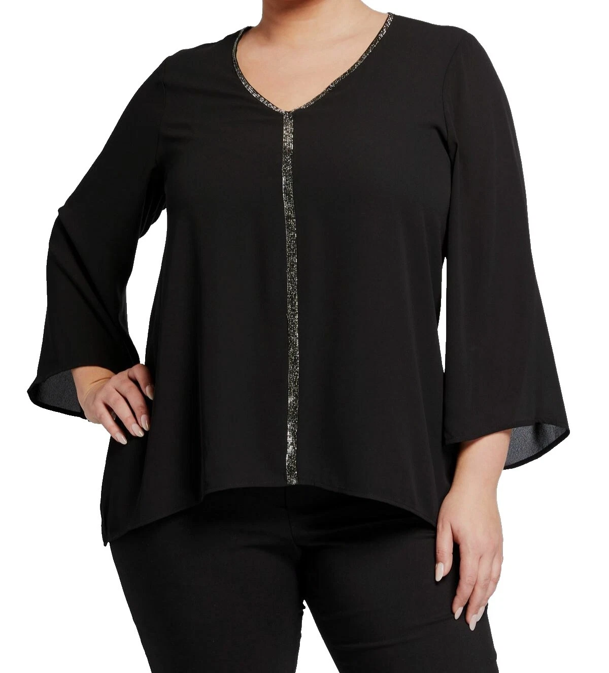Grace Solid Polyester Tops for Women