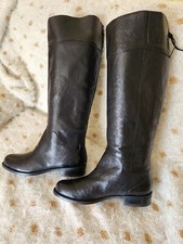 Nine West Vintage America Collection Black Leather Zip Boots Women's Sz 6M