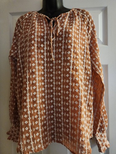 Walter Baker Womens Long Sleeve Peasant Blouse Top Tunic Size Small Retail $225 - Picture 15 of 19