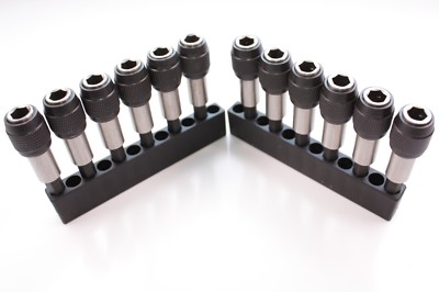 12 St. Bithalter magnetisch Quick-Release Adapter für Hex-Bits 6,35mm mit Halter