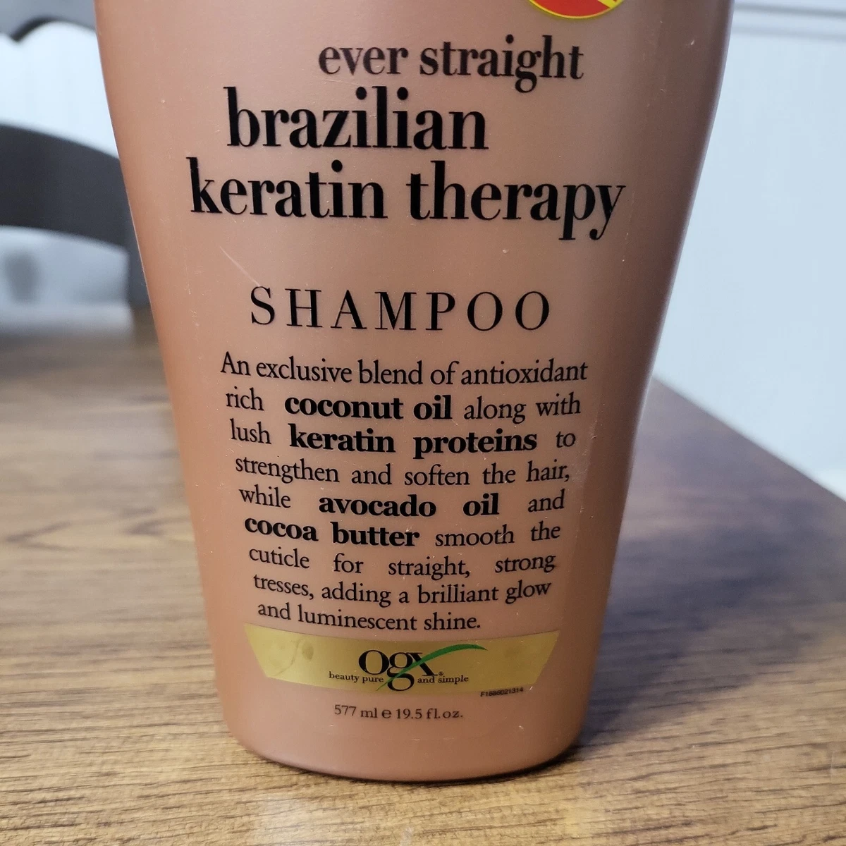 Organix Brazilian Keratin Therapy Shampoo & Spülung – Mit Kokosöl, Avocado & Keratin