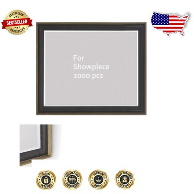 Exclusive Chestnut Frame for 2000 Piece Jigsaw Puzzles   Quick Setup & Display
