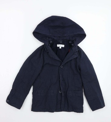 Jasper Conran Jungen blau gestreifter Jacke Mantel Größe 7 Jahre