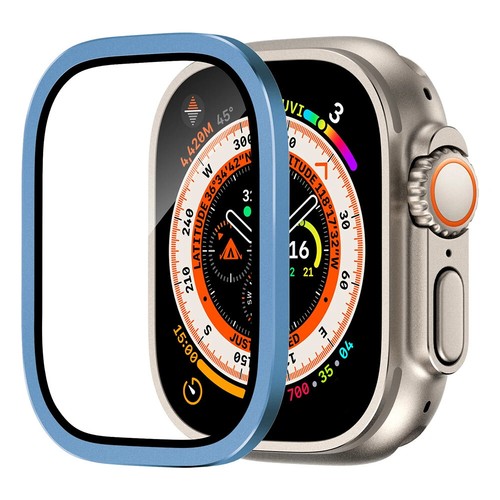 Tempered Glass for Apple Watch Ultra 2 49mm Screen Protector Metal Frame Anti-Sc - Photo 33 sur 41