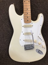 Samick Strat Style Electric White Guitar - A Must Have! - Used