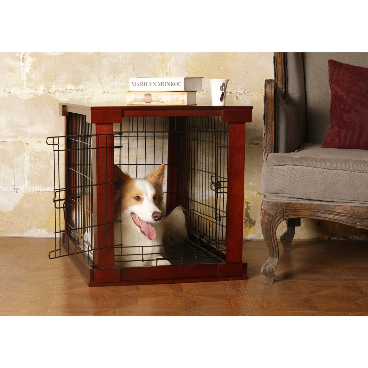 zoovilla Cage with Crate Cover Mahogany Large eBay