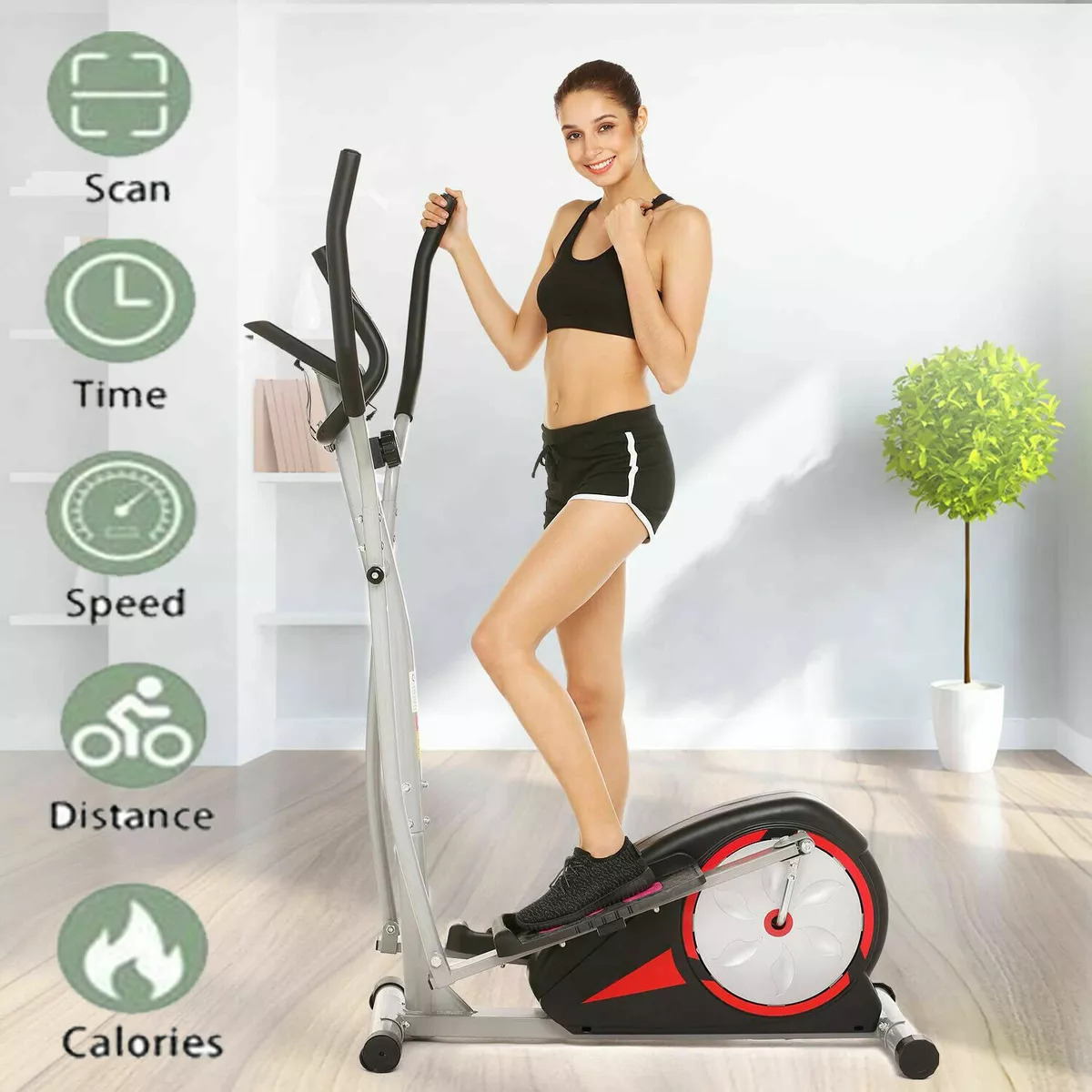 Eliptical Trainer Exercise Machine Home Use Magnetic Smooth Quiet