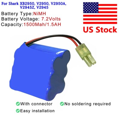 Battery pack for Shark XB2950 V2950 V2950A V2945Z V2945 Sweeper
