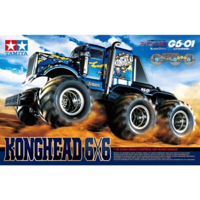 Tamiya 1/18 Electric RC Assembly Kit Kong Head 6×6 G6-01 Chassis Tamiya 1/18 Electric RC Assembly Kit Kong Head 6×6 G6-01 Chassis