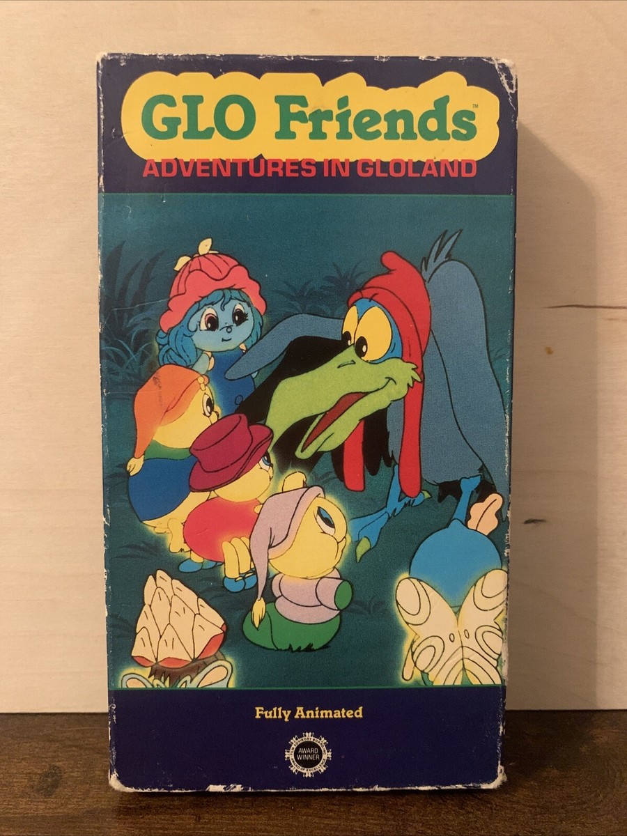 GLO Friends VHS Adventures in Gloland 1986 Cartoon Video Tape