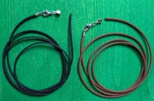 Leder Kette Lederschnur 2,5 mm Lederband Wildleder mit Verschluss Edelstahl 1m