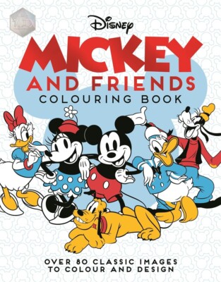 Disney Mickey Mouse and Friends Malbuch NEU Fortgeschrittene Ausmalbilder
