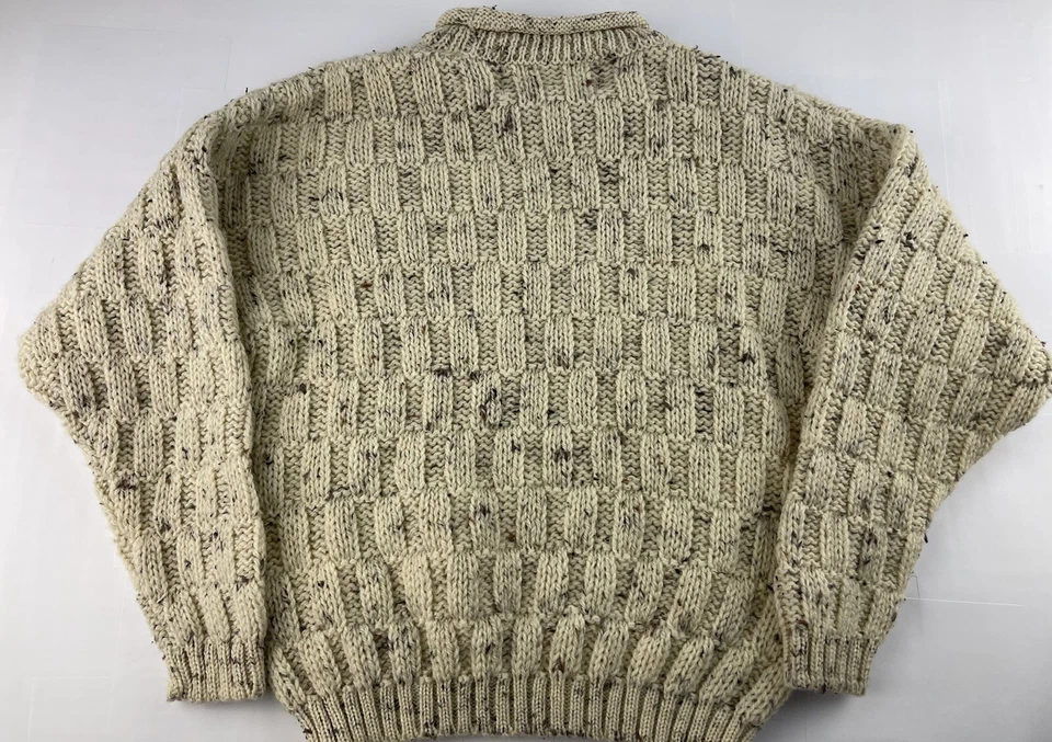 Suéter de Lana Tejido con Cable Crema Tivoli Cuello Redondo "Irlanda" Niñas Niño 7 Foto 3 de 4