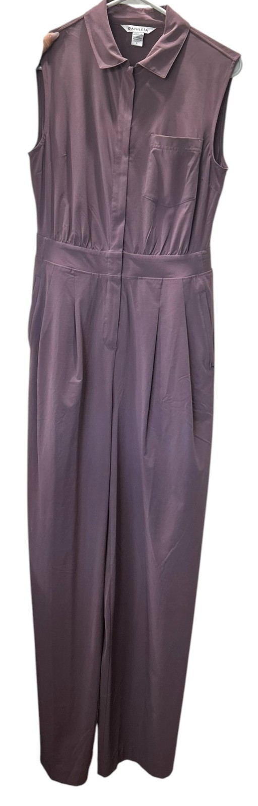Athleta Brooklyn Heights Wide Leg Jumpsuit in mauve. Women’s size 6