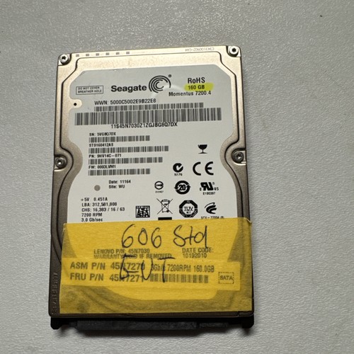 Seagate Momentus 7200.4 160GB,Intern,7200RPM