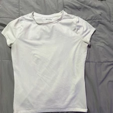 Hollister Women’s Basic Short Sleeve White Tee Small