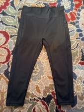 Womens Knee Length High Waisted Yoga Capri Leggings with Pockets, Workout Run...