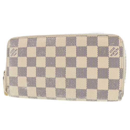 Louis Vuitton LV Used Zippy Wallet Damier Azur N63503 Vintage #AG510 S