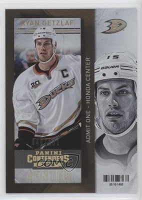 2013-14 Panini Playoff Contenders Gold 48/100 Ryan Getzlaf #13 7k4